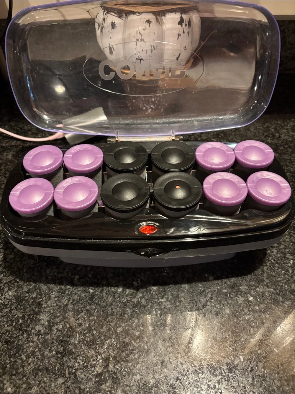Conair Purple Hot Roller Set with Carry Case